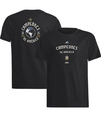 adidas adidas Youth Argentina Copa America 2024 Winners Shirt - Black