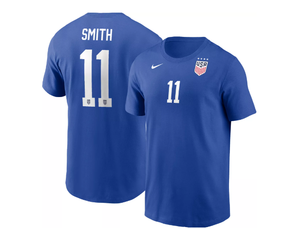 Nike Mens Sophia Smith 2024 USWNT USA United States Hero Shirt - Royal Blue