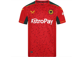 Castore Wolverhampton Wonderers 2023- 24 Away Jersey - Red/Gold