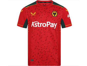 Castore Wolverhampton Wonderers 2023- 24 Away Jersey - Red/Gold