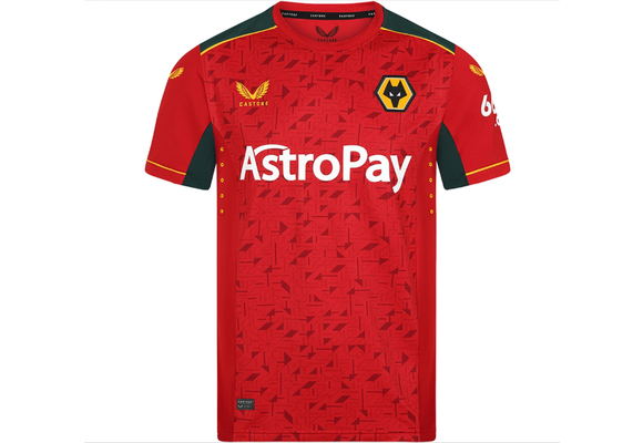 Castore Wolverhampton Wonderers 2023- 24 Away Jersey - Red/Gold