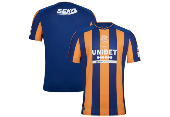 Castore Glasgow Rangers 2023- 24 Third Jersey - Navy Blue/True Orange