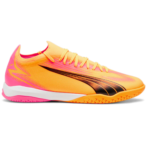 Puma Ultra Match IT Indoor Shoes- Sun Stream/Black/Sunset Glow