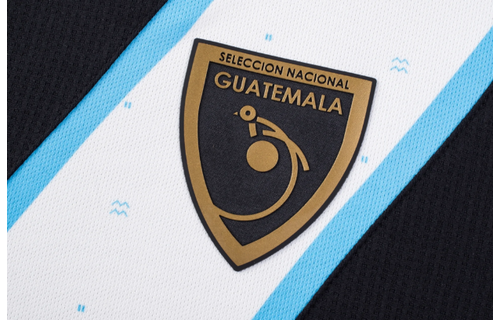 Umbro 2024 Guatemala Long Sleeve Third Jersey - Black/White/Sky Blue