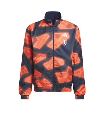 adidas adidas Juventus 2024 - 25 Reversible Anthem Jacket - Nigh Indigo/Flash Orange