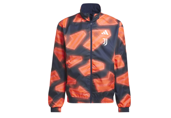 adidas Juventus 2024 - 25 Reversible Anthem Jacket - Nigh Indigo/Flash Orange