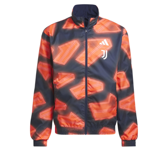 adidas Juventus 2024 - 25 Reversible Anthem Jacket - Nigh Indigo/Flash Orange