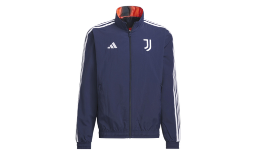 adidas Juventus 2024 - 25 Reversible Anthem Jacket - Nigh Indigo/Flash Orange