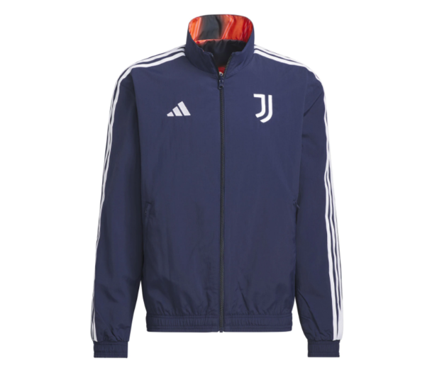 adidas Juventus 2024 - 25 Reversible Anthem Jacket - Nigh Indigo/Flash Orange