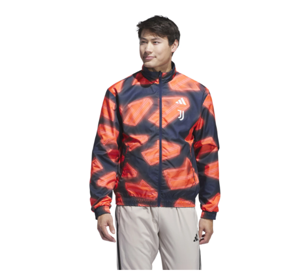 adidas Juventus 2024 - 25 Reversible Anthem Jacket - Nigh Indigo/Flash Orange