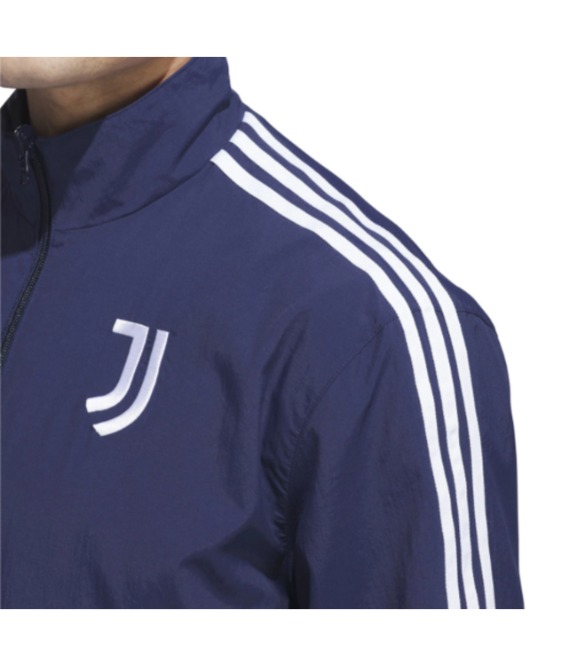 adidas adidas Juventus 2024 - 25 Reversible Anthem Jacket - Nigh Indigo/Flash Orange