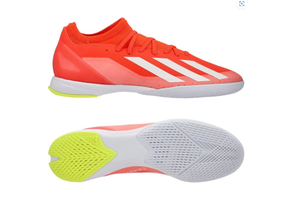 adidas X Crazyfast .3 IN Indoor Shoes - Solar Red/White/Solar Yellow