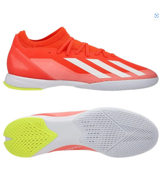 adidas adidas X Crazyfast .3 IN Indoor Shoes - Solar Red/White/Solar Yellow