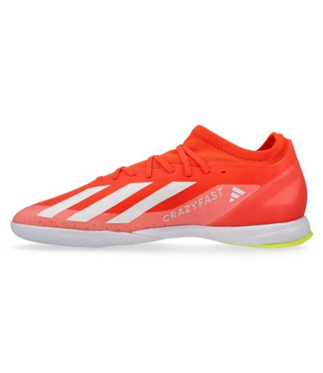adidas adidas X Crazyfast .3 IN Indoor Shoes - Solar Red/White/Solar Yellow
