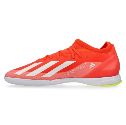 adidas X Crazyfast .3 IN Indoor Shoes - Solar Red/White/Solar Yellow