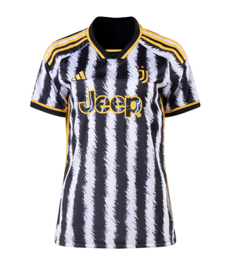 adidas adidas Womens Juventus 2023 - 24 Home Jersey - Black/White/Yellow