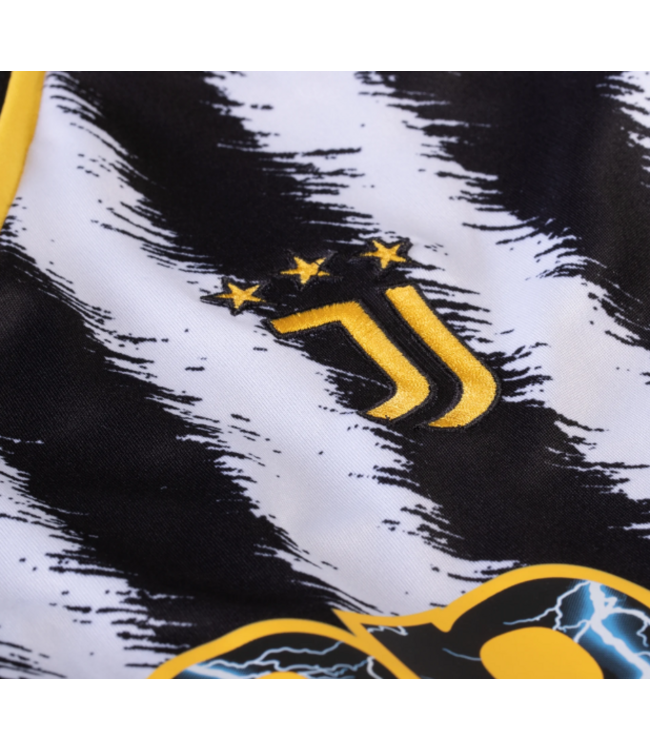 adidas adidas Womens Juventus 2023 - 24 Home Jersey - Black/White/Yellow