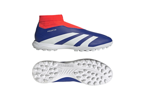 adidas Predator League Laceless TF Turf - Lucid Blue/Cloud White/Solar Red