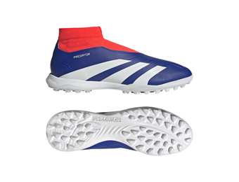 adidas Predator League Laceless TF Turf - Lucid Blue/Cloud White/Solar Red