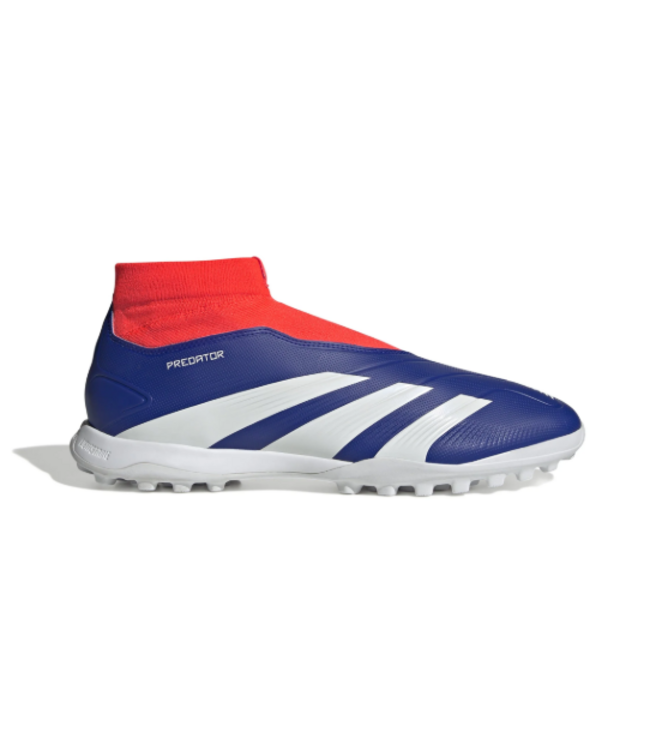 adidas adidas Predator League Laceless TF Turf - Lucid Blue/Cloud White/Solar Red