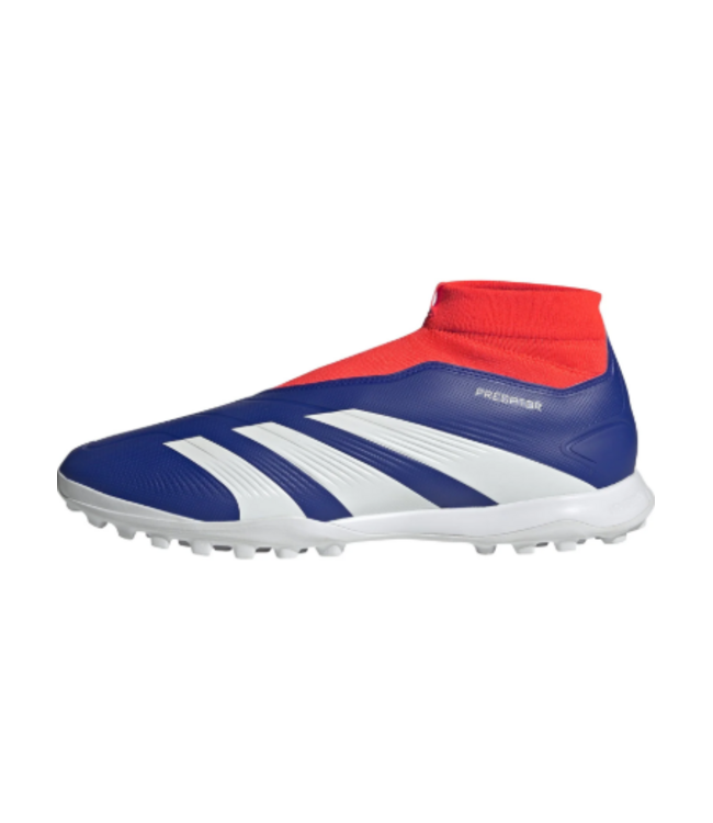 adidas adidas Predator League Laceless TF Turf - Lucid Blue/Cloud White/Solar Red