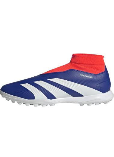 adidas Predator League Laceless TF Turf - Lucid Blue/Cloud White/Solar Red