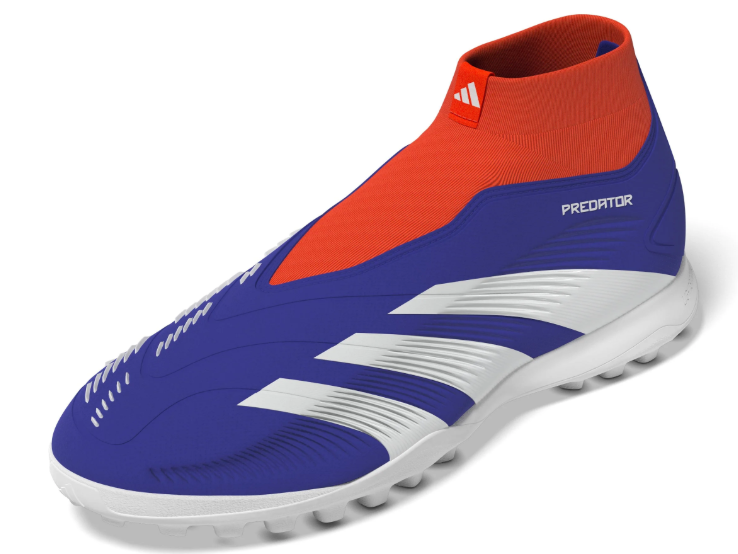 adidas Predator League Laceless TF Turf - Lucid Blue/Cloud White/Solar Red