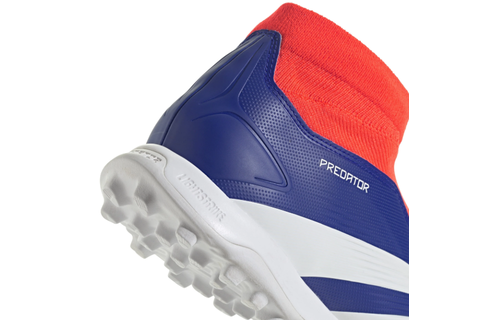 adidas Predator League Laceless TF Turf - Lucid Blue/Cloud White/Solar Red