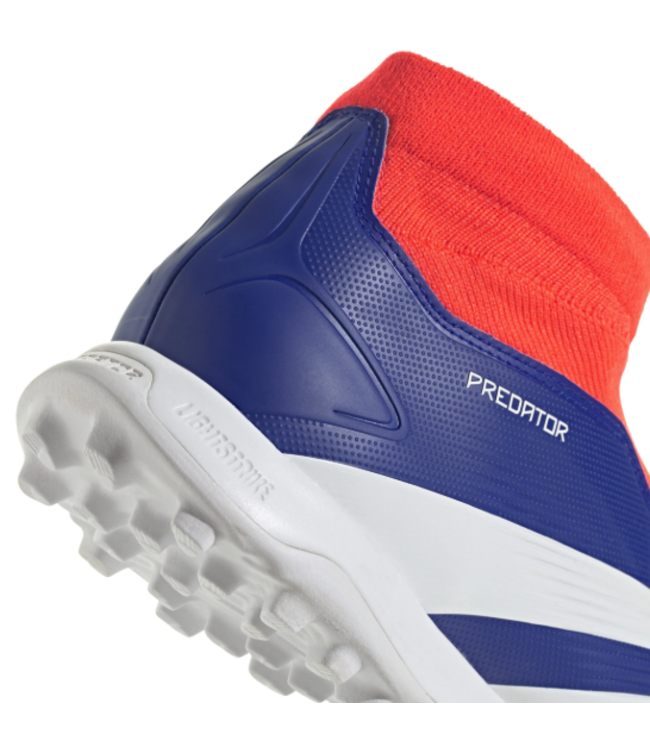 adidas adidas Predator League Laceless TF Turf - Lucid Blue/Cloud White/Solar Red