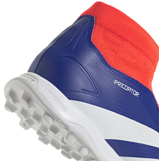adidas Predator League Laceless TF Turf - Lucid Blue/Cloud White/Solar Red