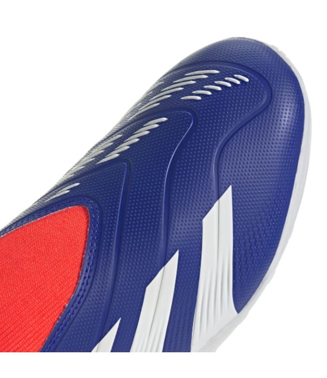 adidas adidas Predator League Laceless TF Turf - Lucid Blue/Cloud White/Solar Red