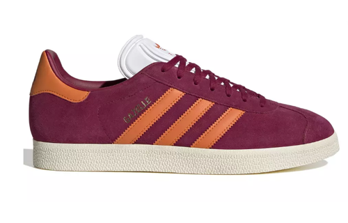adidas Gazelle AS Roma Edition Shoes - Legacy Burgundy/Unity Orange/Cream White