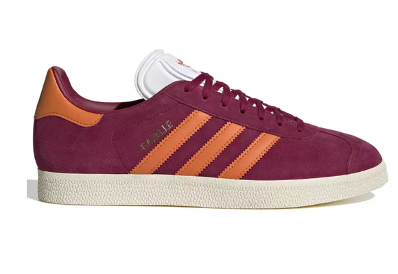 adidas Gazelle AS Roma Edition Shoes - Legacy Burgundy/Unity Orange/Cream White