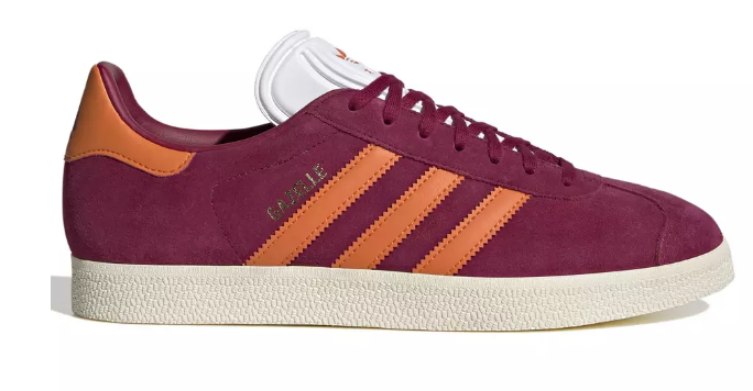 adidas Gazelle AS Roma Edition Shoes - Legacy Burgundy/Unity Orange/Cream White