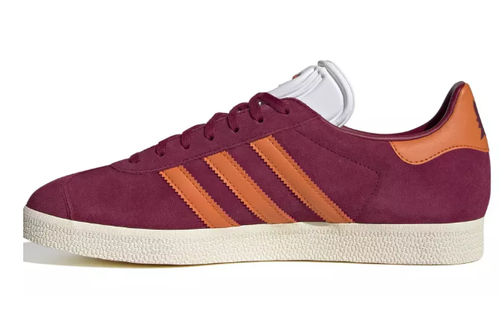 adidas Gazelle AS Roma Edition Shoes - Legacy Burgundy/Unity Orange/Cream White