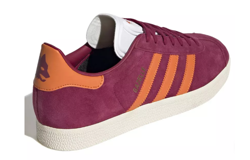adidas Gazelle AS Roma Edition Shoes - Legacy Burgundy/Unity Orange/Cream White