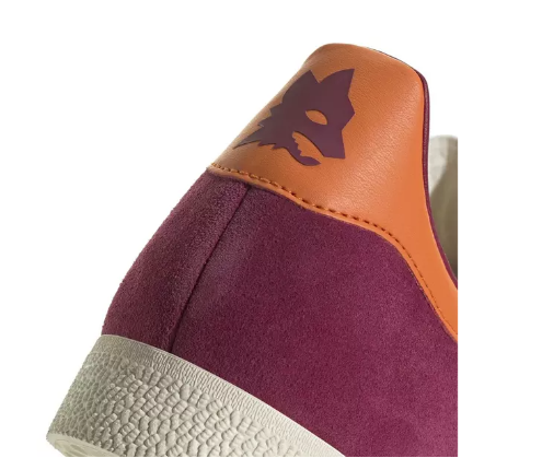 adidas Gazelle AS Roma Edition Shoes - Legacy Burgundy/Unity Orange/Cream White