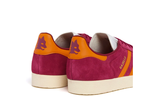 adidas Gazelle AS Roma Edition Shoes - Legacy Burgundy/Unity Orange/Cream White