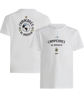adidas adidas Youth Argentina Copa America 2024 Winners Shirt - White