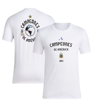 adidas adidas Argentina Copa America 2024 Winners Shirt - White