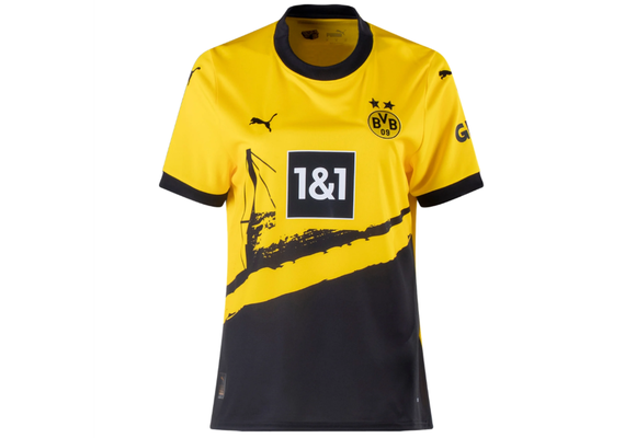 Puma BVB Borussia Dortmund 2023 -24 Womens Home Jersey - Yellow/Black
