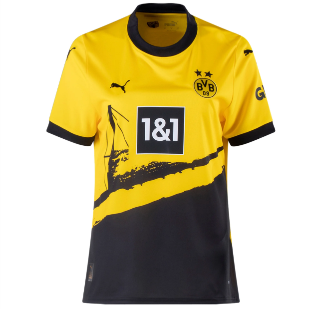 Puma BVB Borussia Dortmund 2023 -24 Womens Home Jersey - Yellow/Black