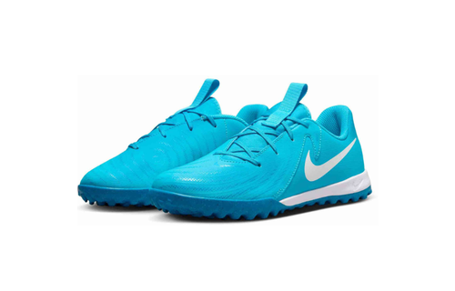 Nike Jr Phantom GX2  Academy TF Turf Shoes - Blue Fury/White
