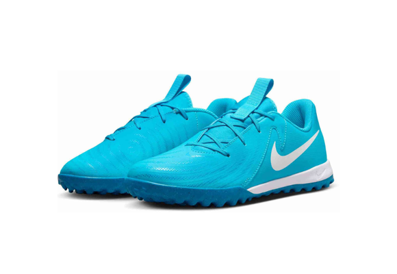 Nike Jr Phantom GX2  Academy TF Turf Shoes - Blue Fury/White