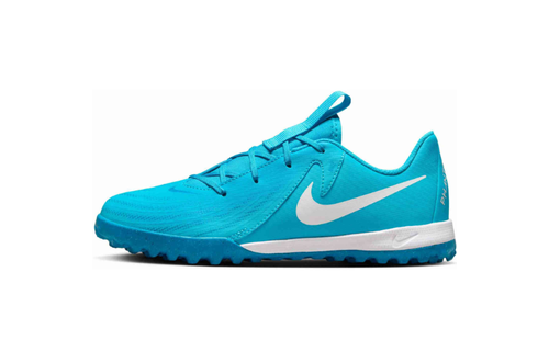 Nike Jr Phantom GX2  Academy TF Turf Shoes - Blue Fury/White