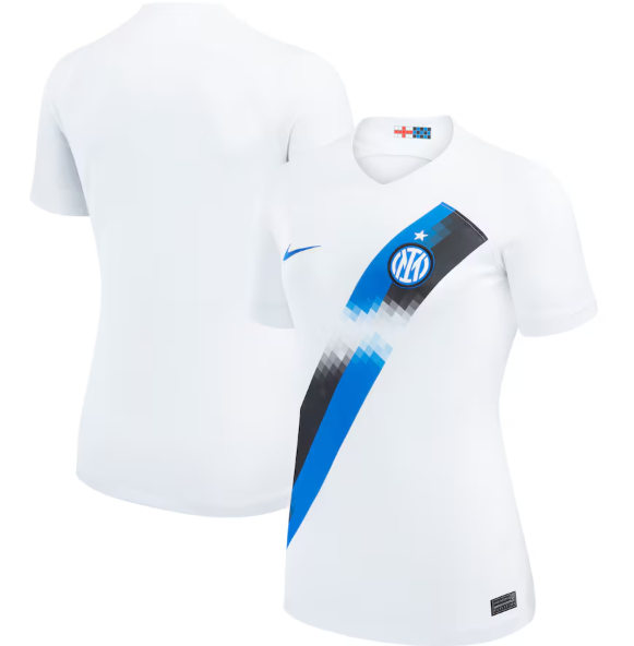 Nike Womens Inter MIlan 2023 - 24 Away Jersey - White/Royal Blue/Indigo