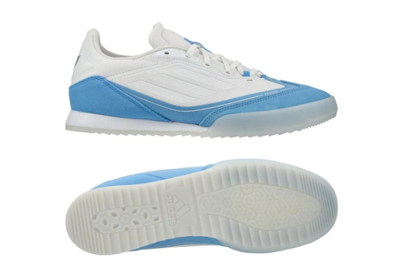 adidas Messi F50 Freestyle 24 Triunfo Dorado IN Indoor - Cloud White/Gold Metallic/Blue Burst