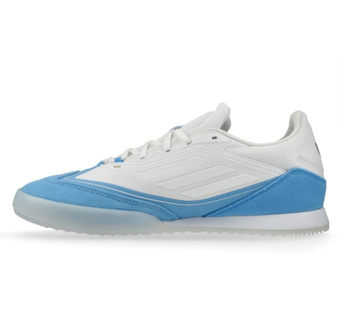 adidas Messi F50 Freestyle 24 Triunfo Dorado IN Indoor -  Cloud White/Gold Metallic/Blue Burst