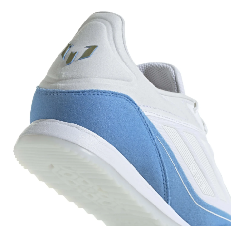adidas Messi F50 Freestyle 24 Triunfo Dorado IN Indoor -  Cloud White/Gold Metallic/Blue Burst