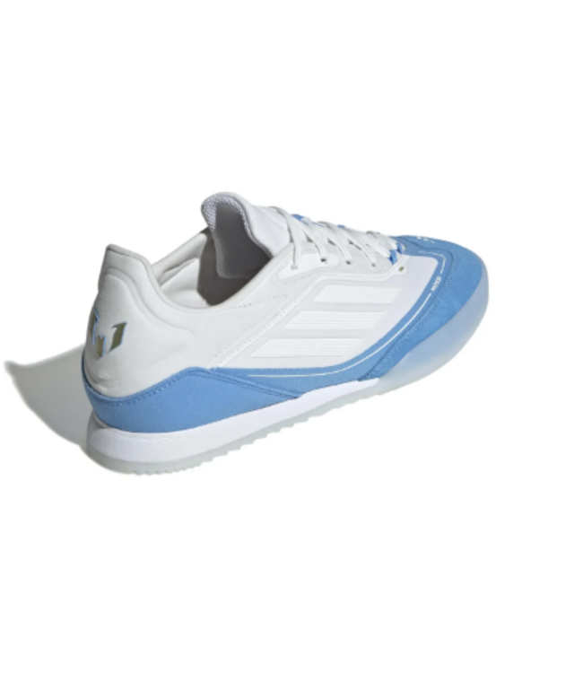 adidas adidas Messi F50 Freestyle 24 Triunfo Dorado IN Indoor -  Cloud White/Gold Metallic/Blue Burst